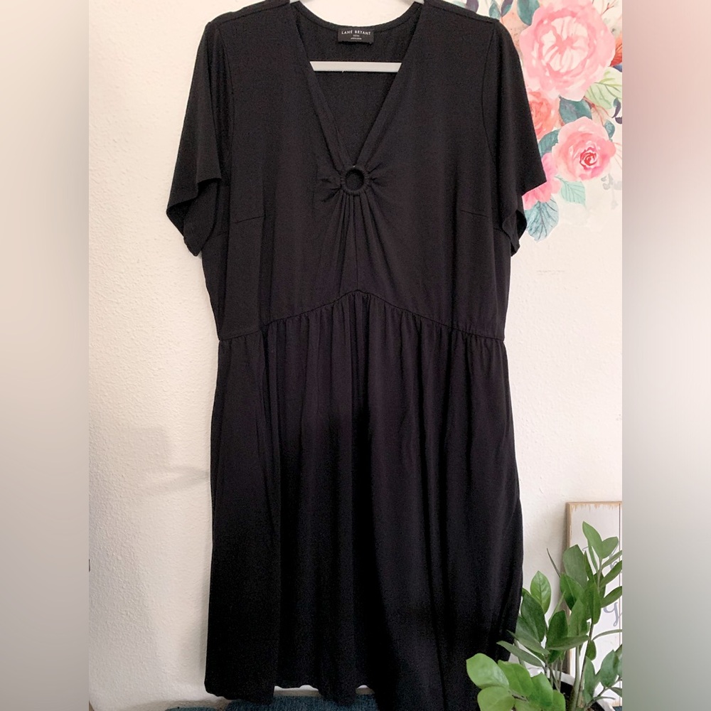 Lane Bryant Dress, Size 22/24, Pockets, V-Neck, In Good Pre Owned Condition